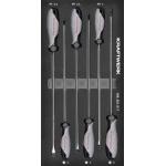 Kraftwerk Tools 105.301.017 Tournevis longs à fente hexagonale 6-pcs. Inlay 20x40