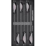 Kraftwerk Tools 105.301.018 Tournevis longs TX 6 pcs. Inlay 20x40