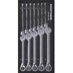 Kraftwerk Tools 105.301.030 Jeu de cliquets à anneaux 12 pièces. Inlay 20x40