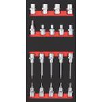 Kraftwerk Tools 105.401.011 Jeu de douilles 1/2" TX 19 pcs. Inlay 20x40