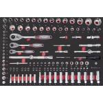 Kraftwerk Tools 105.502.026 PRO LINE EVA 1/4"+3/8"+1/2" 60x40 125 pcs.