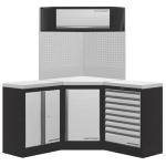 Kraftwerk Tools 3964RIX Elemento de esquina Mobilio 3s combi, acero inoxidable