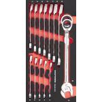 Kraftwerk Tools 105.401.041 PRO LINE EVA3 Clés mixtes à cliquet 20x40 14 pcs.