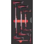 Kraftwerk Tools 105.401.043 PRO LINE EVA3 Poignée en T Tournevis TX 20x40 7 pces.