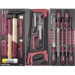 Kraftwerk Tools 105.515.003 Assortiment d'outils, frappe et de coupe avec limes, 40 pcs