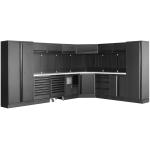 Kraftwerk Tools 3964E-BLK-IX Mobilier d'atelier 8 éléments MOBILIO BLK Acier inoxydable