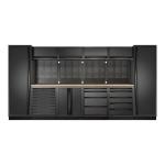 Kraftwerk Tools 3964F-BLK-EX MOBILIO-EX BLK Mueble modular 6 elementos Haya