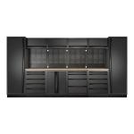 Kraftwerk Tools 3964C-BLK-EX MOBILIO-EX BLK Mueble modular 6 elementos, Haya