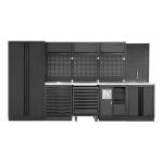 Kraftwerk Tools 3964D-BLK-IX-SANA MOBILIO BLK SANITORY Mueble modular 4 elementos, Inox