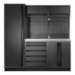 Kraftwerk Tools 3964A-BLK-IX Mobilier d'atelier 3 éléments MOBILIO BLK Acier inoxydable