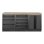 Kraftwerk Tools 3964K-BLK-001 MOBILIO BLK Mueble modular 3 elementos, Haya