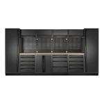 Kraftwerk Tools 3964C-BLK Mobilier d'atelier 6 éléments MOBILIO BLK Hêtre
