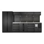 Kraftwerk Tools 3964H-BLK-IX MOBILIO BLK Mueble modular 5 elementos, Acero inoxidable