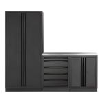 Kraftwerk Tools 3964K-BLK-012-IX MOBILIO BLK Mueble modular 3 elementos, Acero inoxidable