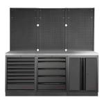 Kraftwerk Tools 3964K-BLK-006-IX MOBILIO BLK Mueble modular 3 elementos, Acero inoxidable