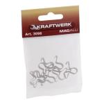 Kraftwerk Tools 3096 10 clips magnéticos MAGALU 1/2"