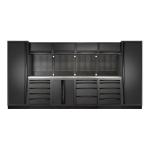 Kraftwerk Tools 3964C-BLK-IX Mobilier d'atelier 6 éléments MOBILIO BLK Acier inoxydable