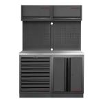 Kraftwerk Tools 3964K-BLK-010-IX MOBILIO BLK Mueble modular 2 elementos, Acero inoxidable