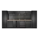 Kraftwerk Tools 3964F-BLK MOBILIO BLK Mueble modular 6 elementos, Haya