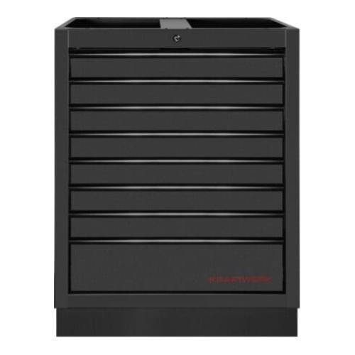 Kraftwerk Tools 3964-14-BLK MOBILIO Schubladenschrank, 8 Schubladen BLK