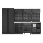 Kraftwerk Tools 3964D-BLK-IX Mobilier d'atelier 4 éléments MOBILIO BLK Acier inoxydable