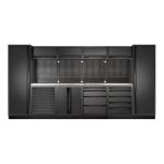 Kraftwerk Tools 3964F-BLK-IX MOBILIO BLK Mueble modular 6 elementos, Acero inoxidable