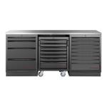 Kraftwerk Tools 3964K-BLK-002-IX MOBILIO BLK Mueble modular 3 elementos, Acero inoxidable