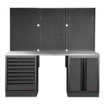 Kraftwerk Tools 3964K-BLK-003-IX MOBILIO BLK Mueble modular 2 elementos, Acero inoxidable