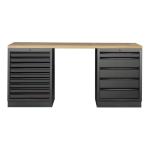 Kraftwerk Tools 3964K-BLK-007 MOBILIO BLK Mueble modular 2 elementos, Haya
