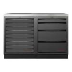 Kraftwerk Tools 3964K-BLK-008-IX MOBILIO BLK Mueble modular 2 elementos, Acero inoxidable