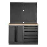 Kraftwerk Tools 3964K-BLK-019 MOBILIO BLK Mueble modular 2 elementos, Haya