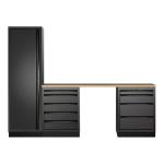 Kraftwerk Tools 3964K-BLK-014 MOBILIO BLK Mueble modular 3 elementos, Haya