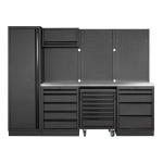 Kraftwerk Tools 3964K-BLK-016-IX MOBILIO BLK Mueble modular 4 elementos, Acero inoxidable