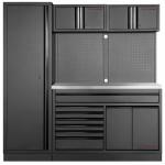 Kraftwerk Tools 3964K-BLK-021-IX MOBILIO BLK Mueble modular ancho 2 elementos, Inoxidable