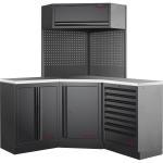 Kraftwerk Tools 3964R-BLK-IX MOBILIO BLK Mueble esquinero modular 3 elementos, Inox