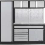 Kraftwerk Tools 3964K-H1W2-K2IX MOBILIO 2 combi large, Meuble double, armoire 1 porte, inox