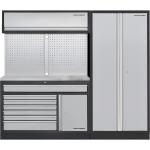 Kraftwerk Tools 3964K-H2W1-K1IX MOBILIO 2 combi large, Meuble double, armoire 2 portes,inox