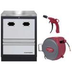 Kraftwerk Tools 3964-28-96 Carro para enrollador neumático+set acero inox