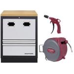 Kraftwerk Tools 3964-28-97 Carro para enrollador neumático + set multiplex