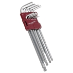 Kraftwerk Tools 3604+3607 J. de 10 clés mâles à tête sp et Jeu de 9 clés TX polies