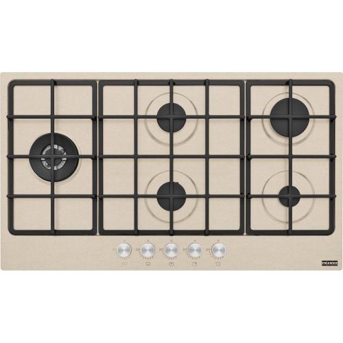 Franke FHSM 905 4G DCL OA - 106.0672.411 Gaskochfeld Einbau | Beige, Einbauversion, 90 cm