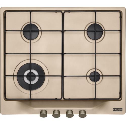 Franke FCH 604 3G TC OA E - 106.0696.800 Plaque de cuisson à gaz Encastré | avoine, À encastrer, 59 cm