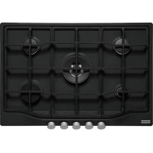 Franke FCH 755 4G TC ON C - 106.0696.857 Plaque de cuisson à gaz Encastré | Noir, À encastrer, 75 cm