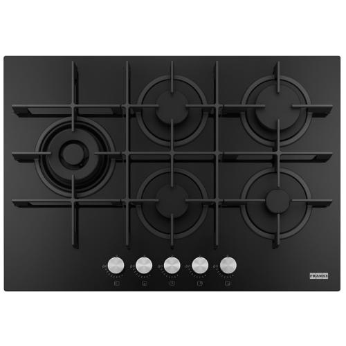 Franke FHMA 755 4G DCL C NERO - 106.0734.777 Gaskochfeld Einbau | Schwarz, Einbauversion, 75 cm