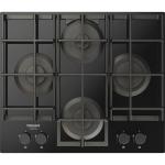 Hotpoint HAGS61FBK1 Gaskochfeld einbau Schwarz, Einbauversion, 60 cm