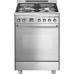Smeg GP61X9 Cooker Freestanding | Class A | Multifunction electric oven, 4 gas burners, stainless steel look