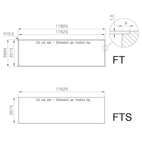 Foster Piano S4000 Linea 4F Ft Inox Ra - 7259042 Gas hob Built-in | 4 burners, Stainless steel finish, Front controls
