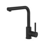 Gessi NEUTRON Girevole Matte Black - 17155#299 Grifo monocomando Fregadero | Negro mate, Caño giratorio 360°, Caudal ajustable