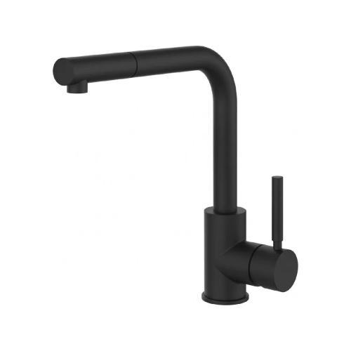 Gessi NEUTRON Monogetto Matte Black - 17169#299 Mixer tap Sink | Single jet, Matte black finish, Minimal design