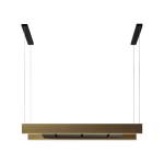 Falmec Light Is.120 C0001 Profilo Bronzo Sat. Nero 220-240V - 50-60Hz T50 C/Filtro Campana extractora Isla | Clase energética A | Campana de isla de 120 cm, perfil bronce satinado, tecnología Multi-Air, iluminación LED, controles táctiles